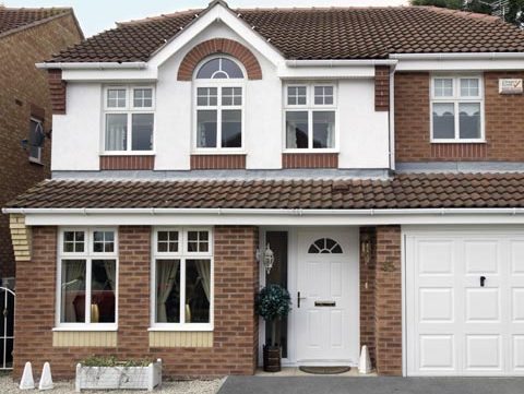 recent project for glazing in west bromwich - image is of a 2 storey house we carried out work on